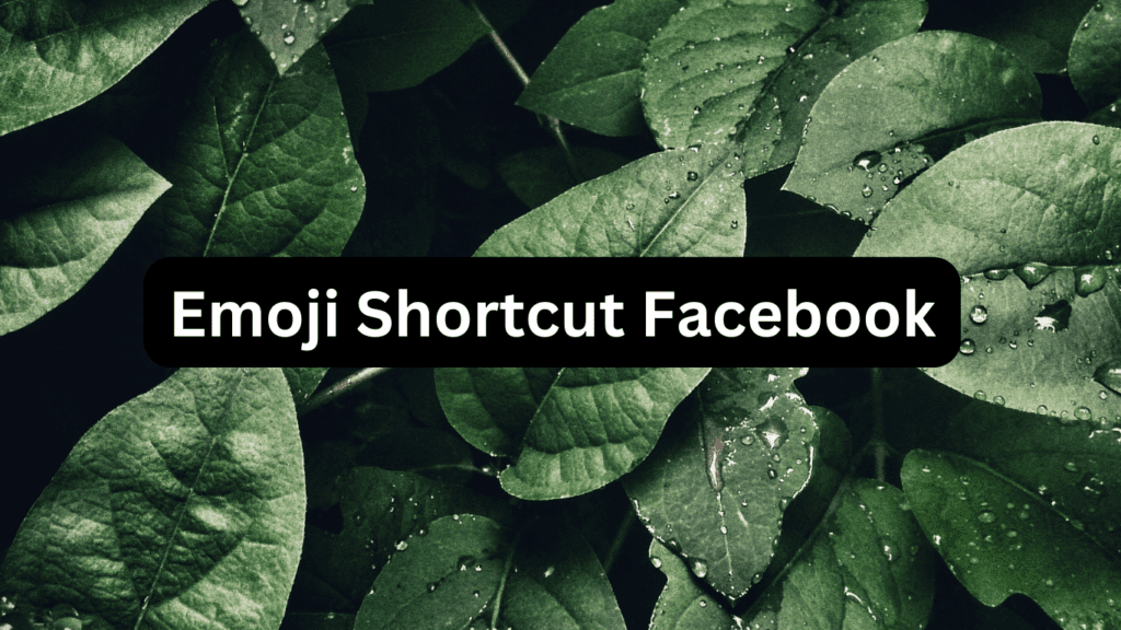 Emoji Shortcut Facebook